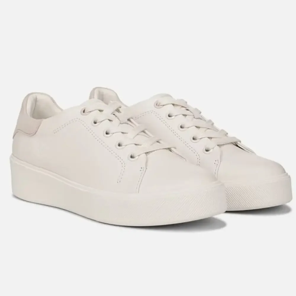 Naturalizer Morrison 2.0 Leather Lace Up Sneaker Beige 7.5